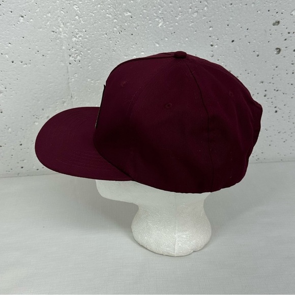 The Landmark Project Burgundy Adjustable SnapBack Hat with Tree Patch - Picture 3 of 11